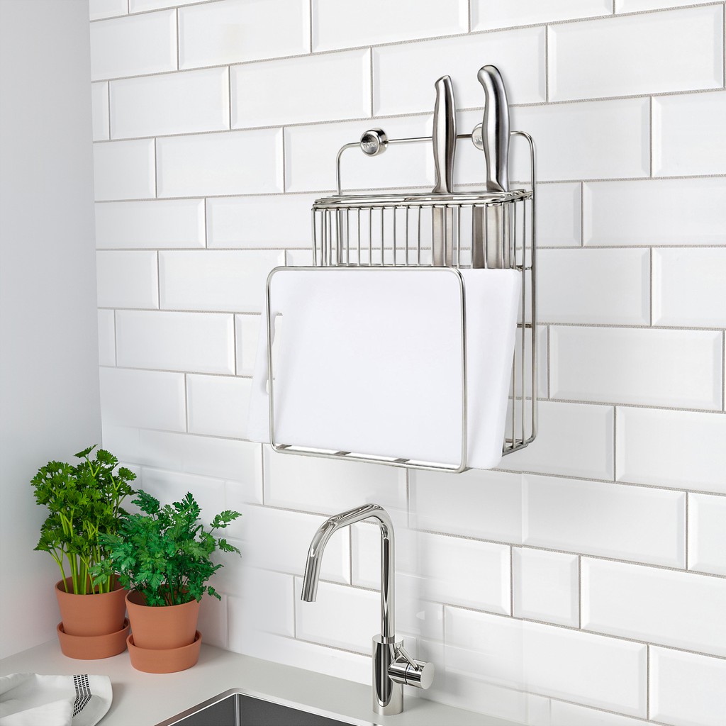 HomeBase KECH Kệ giá để dao thớt bằng thép không gỉ Thái Lan W22xD11xH18.5 Cm