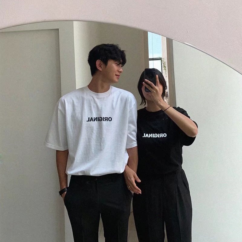 Áo Thun Tay Ngắn Dáng Rộng In Chữ Thoải Mái Thời Trang Mùa Hè Cho Nam Và Nữ