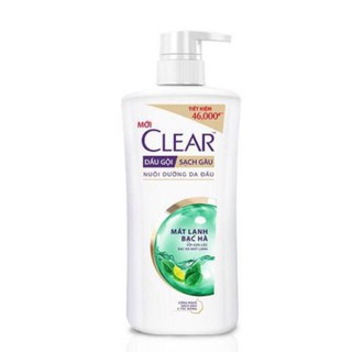 Dầu gội Clear mát lạnh bạc hà 630g