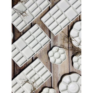 [TANUKI ART] Palette khay sứ pha màu nhiều mẫu