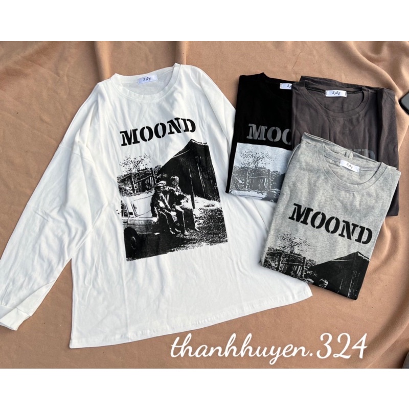 Áo Phông Cotton 3158 Áo Dài Tay Thu Đông Cổ Tay Bo From Rộng Dãi Mẫu Mới Dành Cho Nữ - Ảnh Thật | BigBuy360 - bigbuy360.vn