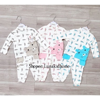 [AVALER -  bộ dài tay cổ 3 phân chính hãng cho bé trai gái