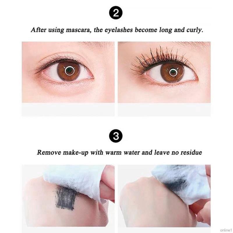 [Hàng mới về] Mascara chuố́t mi trang điểm làm cong dài mi chống nước chống lem