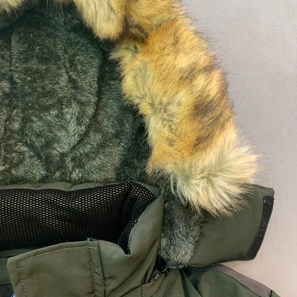 Áo khoác nam mùa đông kaki lót lông có mũ,  áo đại hàn Parka. hàn quốc dáng dài fom rộng cao cấp - AP-B01