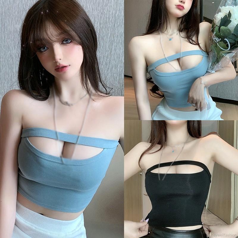 [Baywellfashion]Áo ống croptop dáng ôm màu trơn quyến rũ cho nữ | BigBuy360 - bigbuy360.vn