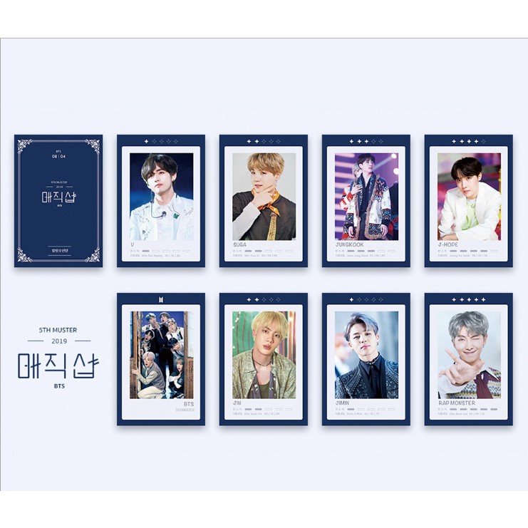 Set card đục Bangtan và thành viên