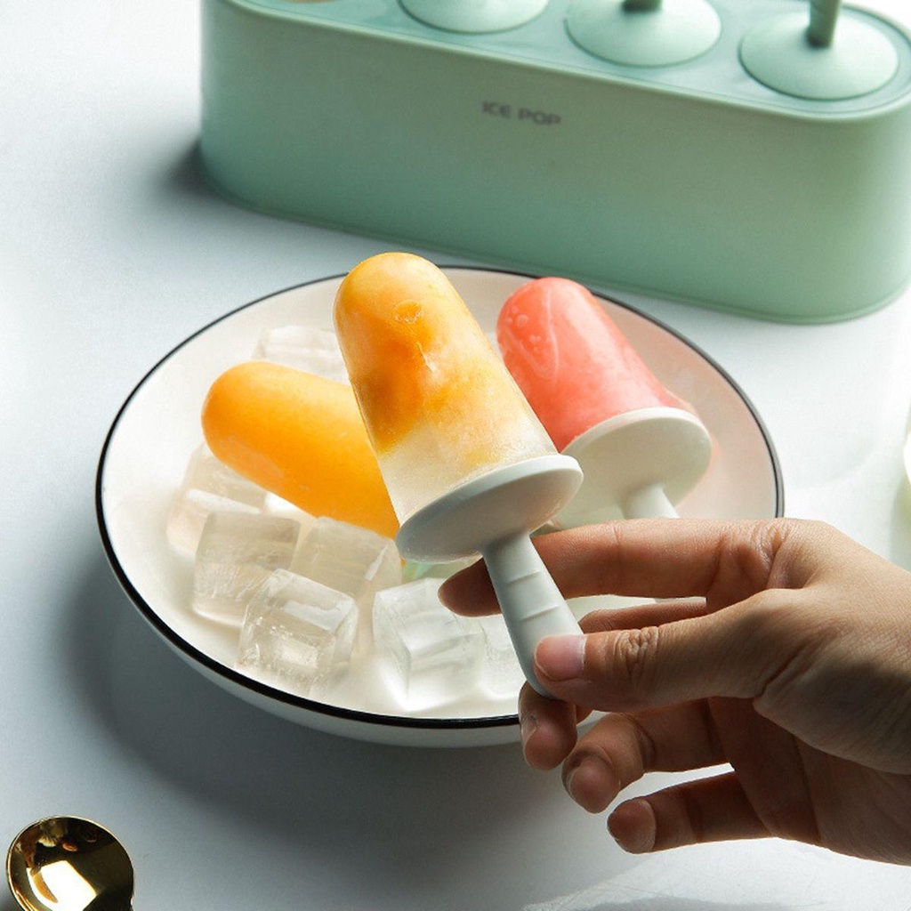 Khuôn Silicone Làm Kem Que Tiện Dụng Cho Nhà Bếp