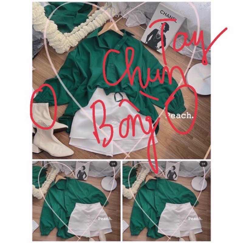 Set Áo Sơ Mi Xanh Kết Hợp Chân Váy Chữ A- Set Đi Chơi Ulzzang Dáng Rộng Dấu Quần(Hàng Sẵn, Ảnh Thật)