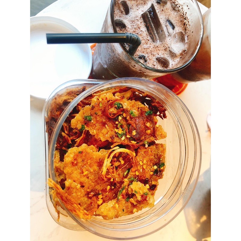 Cơm cháy lắc khô heo Hộp 500gr  TỪ ĐƠN 50K,  Hàng ngon nhà làm