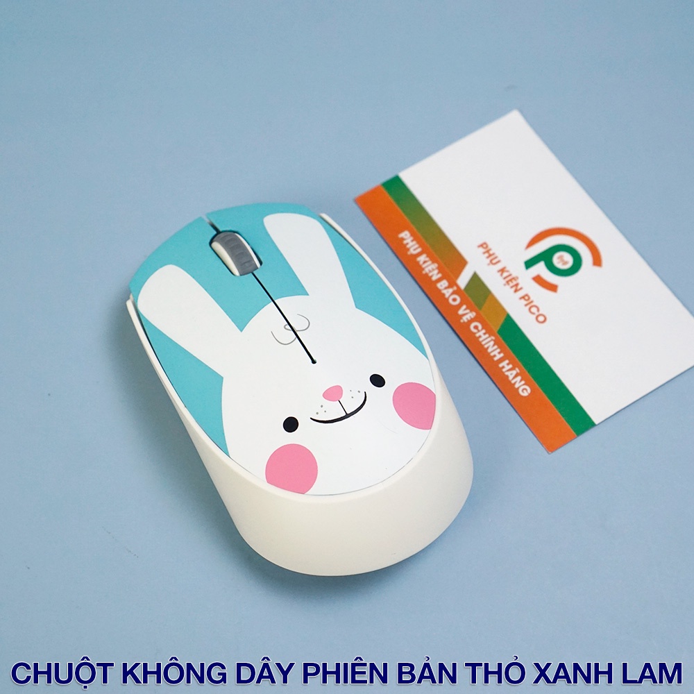 Chuột hồng không dây Wireless - Chuột máy tính không dây dễ thương cute hình thú đối thủ của Logitech - Dây quấn chuột