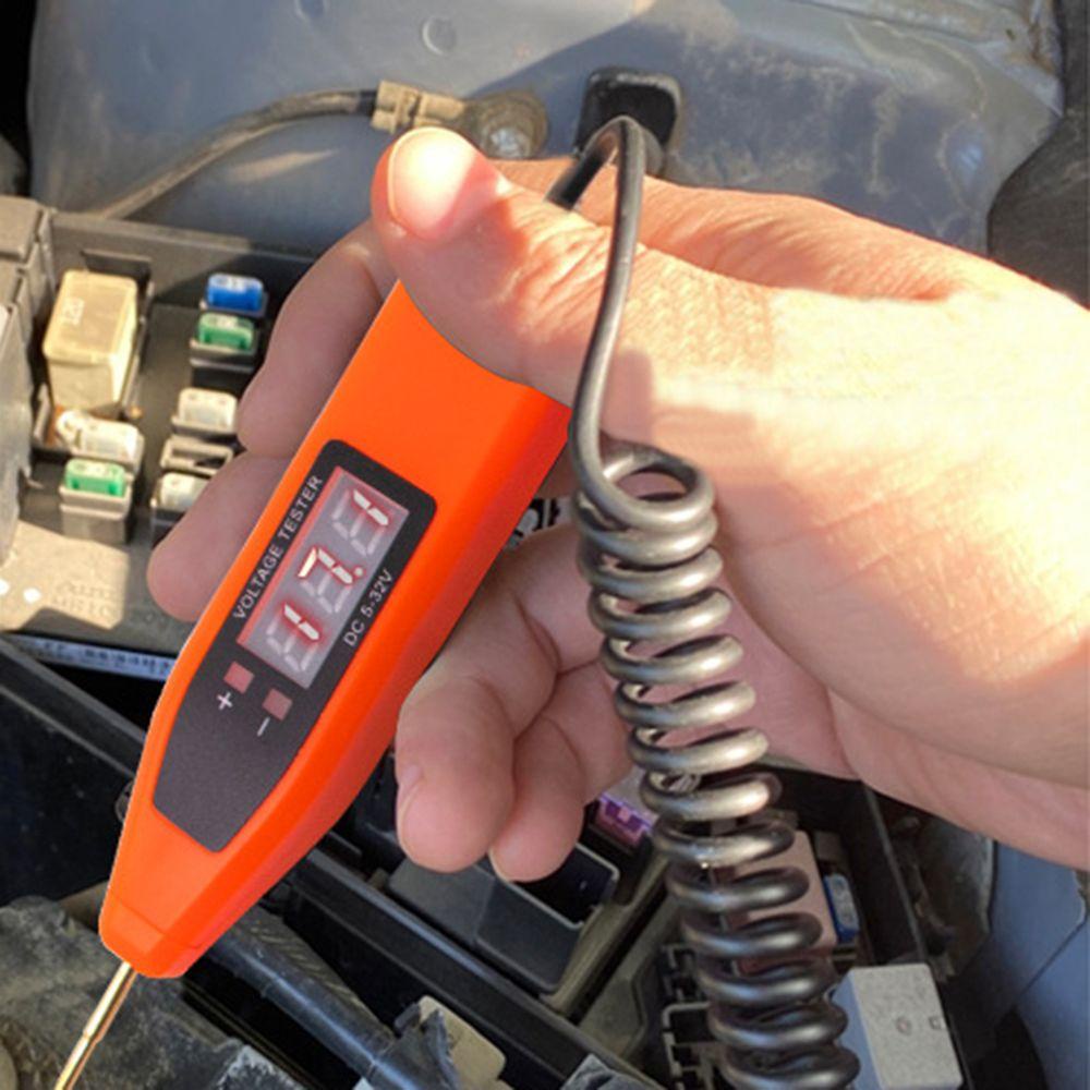 Myrongvn Dụng Cụ Kiểm Tra Mạch Xe Hơi Có Dây Lò Xo Mở Rộng Điện Áp Tự Động Kiểm Tra Ánh Sáng Kỹ Thuật Số
