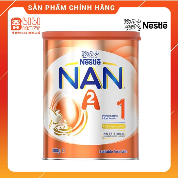 [ Date mới] Sữa Nan A2 số 1 800g - [Nan Úc]