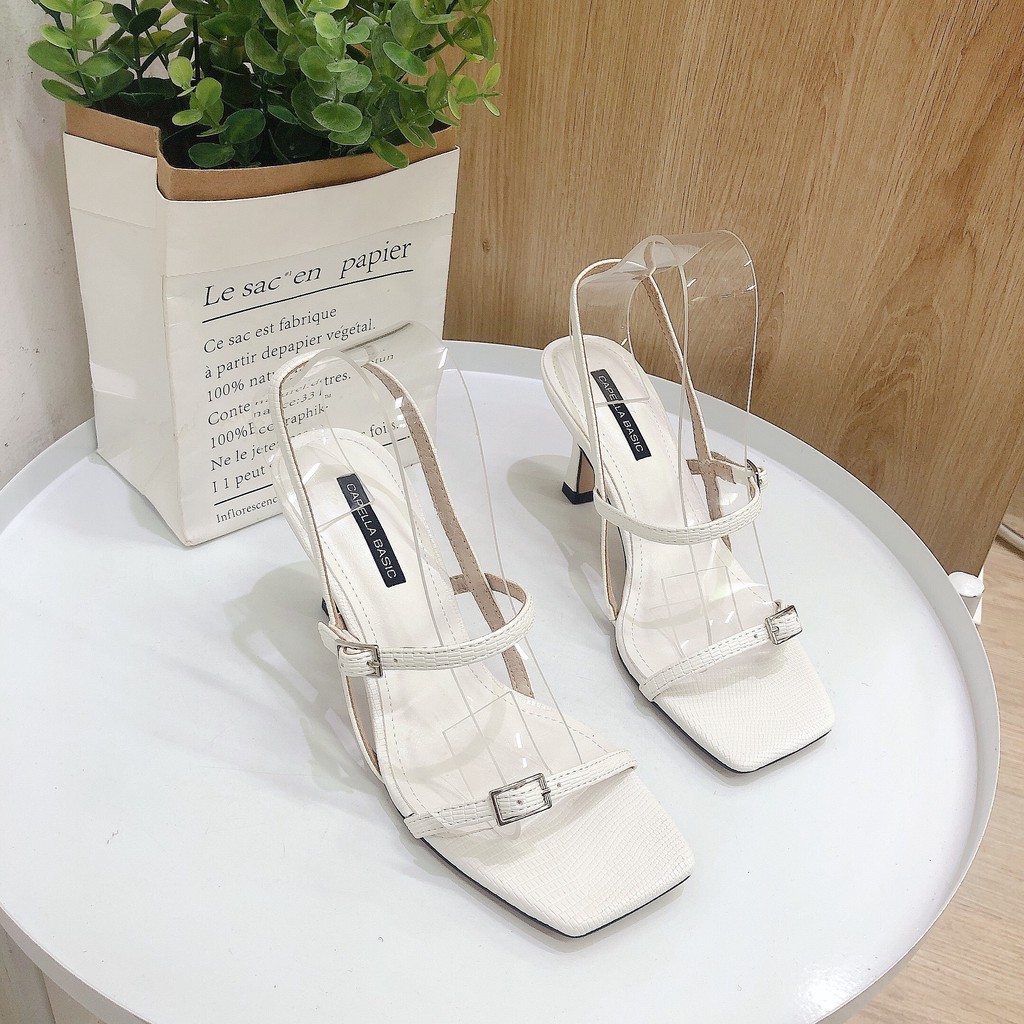 Giày Sandal Nữ Capella 2 Quai Ngang Khuy 8p VNXK