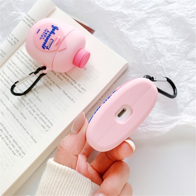 AirPods Case hình chai lotion Johnson Baby màu hồng