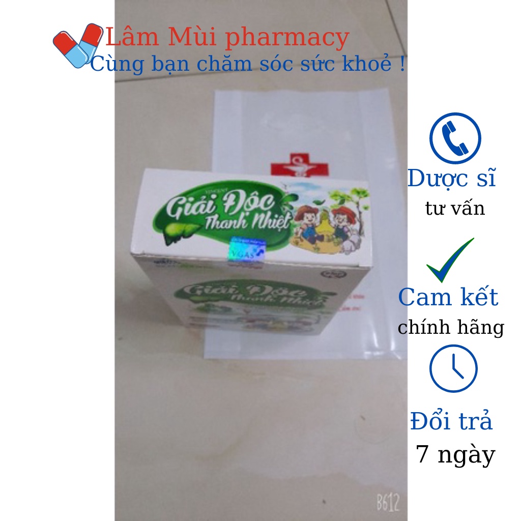 Giải độc Thanh nhiệt Mát gan Vincent mẩn ngứa, rôm sẩy, mề đay, mụn nhọt, vàng da, hồ hôi trộm do gan kém