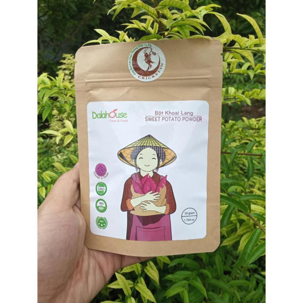 Bột khoai lang tím tạo màu nguyên chất 50g - Tặng 1 mặt nạ giấy viên nén cao cấp Thượng hạng Shop