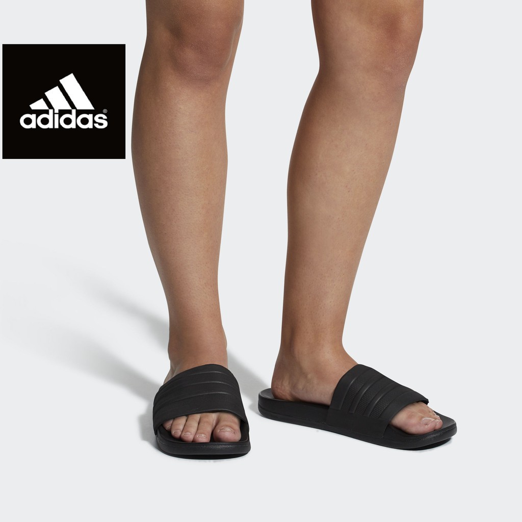 Dép Adidas Chính Hãng FREESHIPAdidas Adilette Comfort Full Đen- Dép Quai Ngang Cao Su Đúc Nguyên Khối- Simple Sneaker