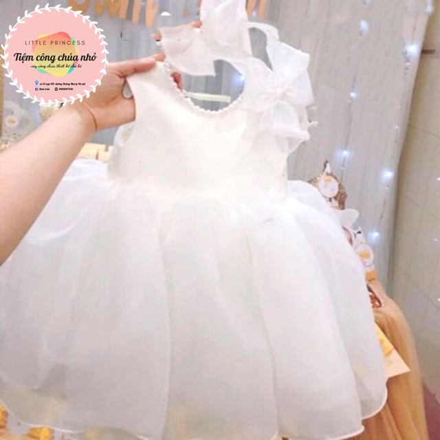 Đầm công chúa nơ vai siêu phồng cho bé🍉TIỆM CÔNG CHÚA NHỎ🍉
