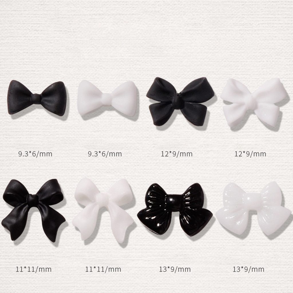 Set 50 Phụ Kiện Trang Trí Móng Tay Nghệ Thuật Tạo Hiệu Ứng 3D Hình Nơ Mini Dành Cho Nữ