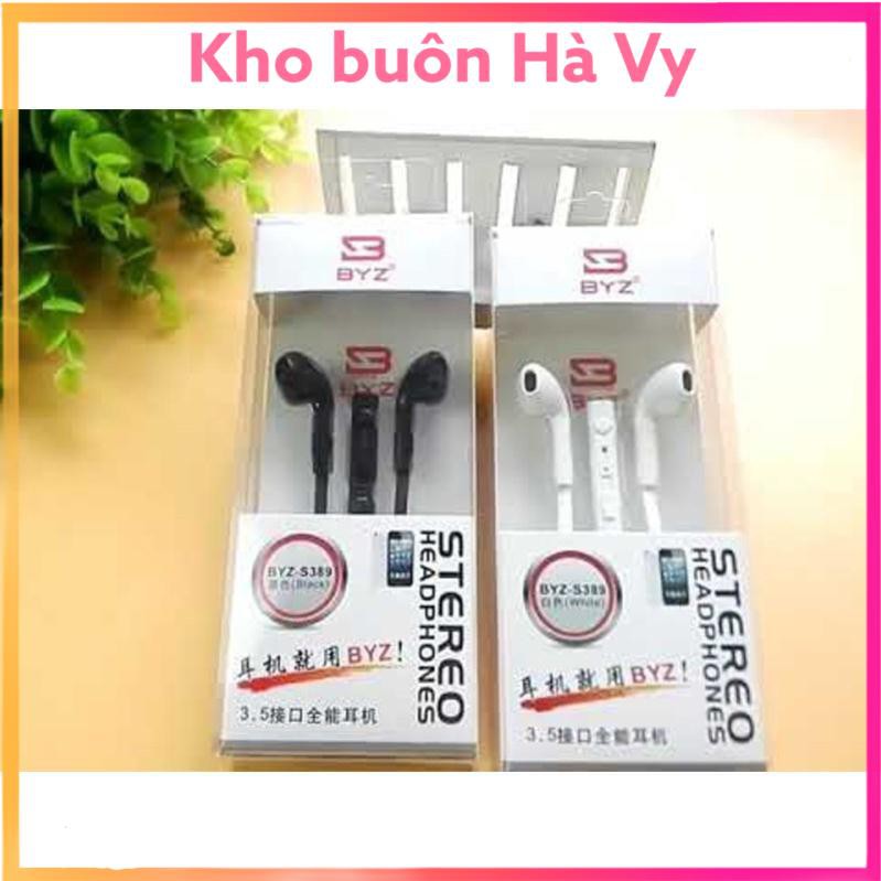 Tai Nghe BYZ S389 Chính Hãng (Đen Trăng) TAI NGHE DÂY DẸT/ CHỐNG ĐỨT