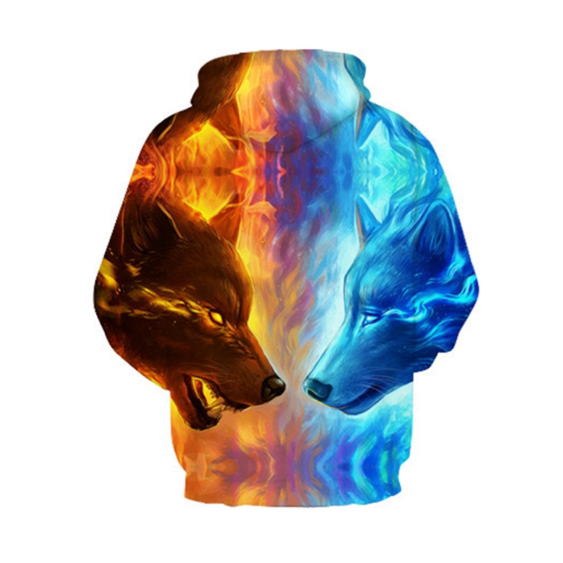 Áo hoodie in hình con sói 3D cho nam và nữ | BigBuy360 - bigbuy360.vn