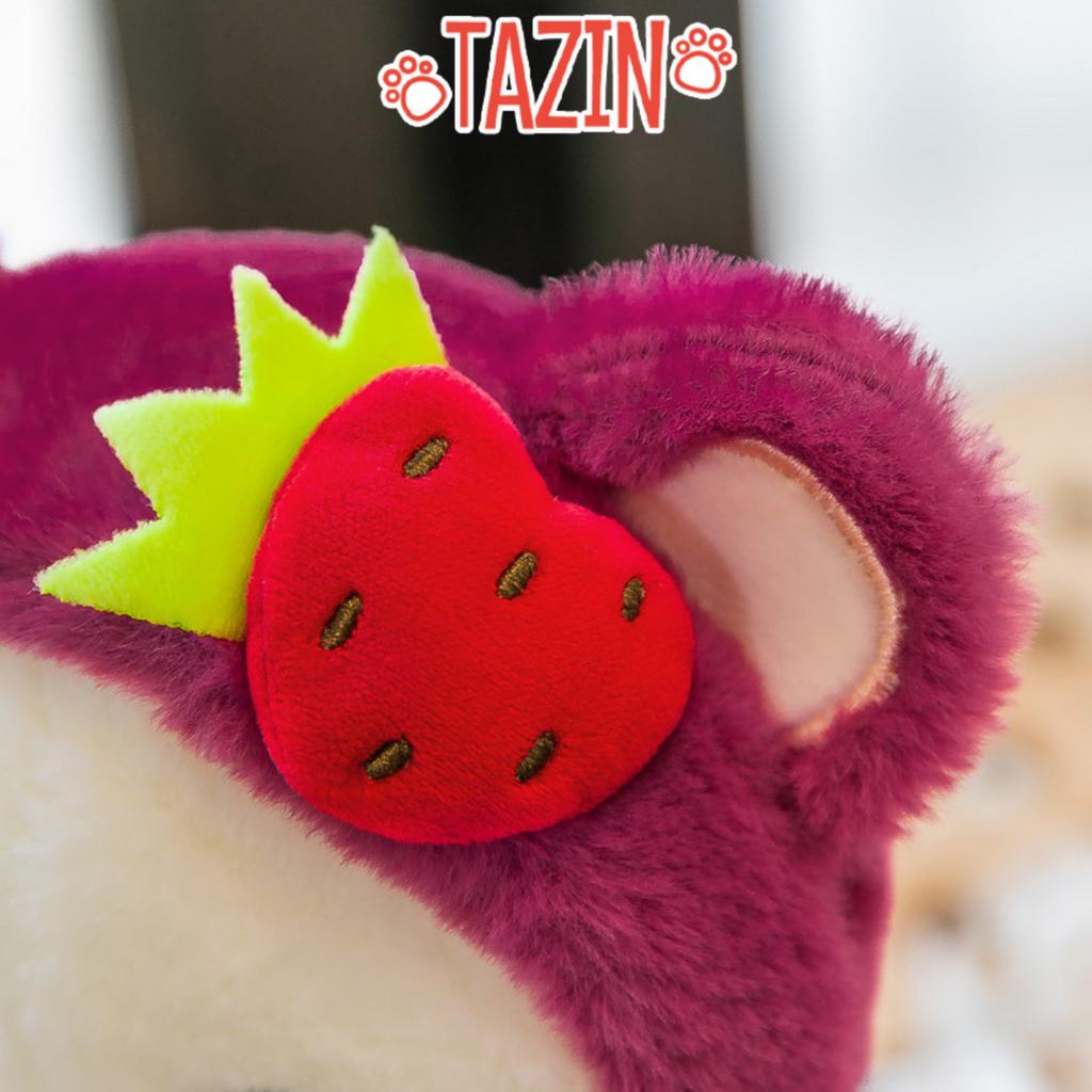 Gấu Bông Lena Teddy Mặc Yếm Hình Mặt Gấu Cute Dễ Thương Tazin