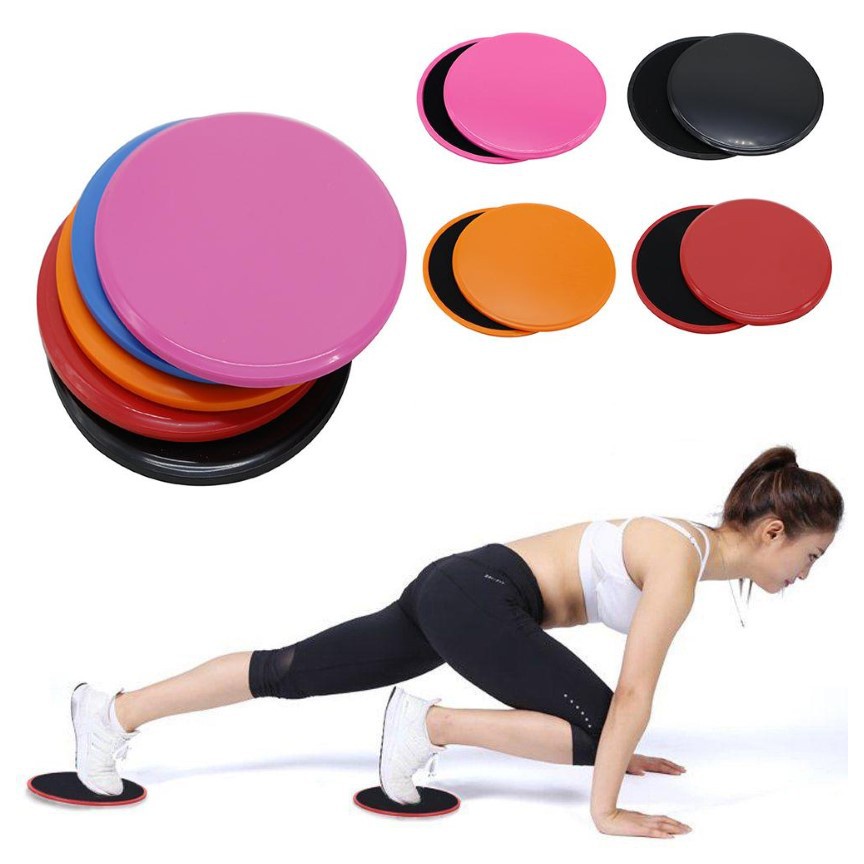 Đĩa Trượt Tập Yoga, Gym Tại Nhà Loại Tròn Nhựa ABS Và Xốp Cao Cấp (1 cặp) YO45