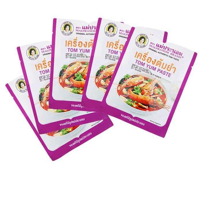 Sốt Nấu Lẩu Thái Tom Yum Paste Mae Pranom (Original Authentic Thai Taste) Thailand, gói 50gr