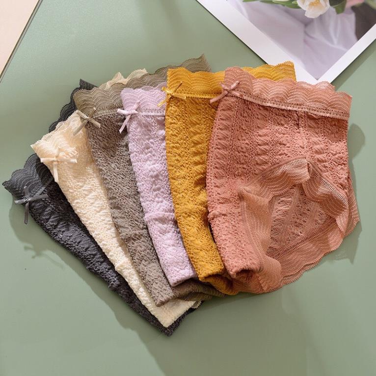 ❤️ Quần Lót Cạp Ren Dệt Kim Co Giãn Thoải Mái, Quần Chíp Kháng Khuẩn 5578 ❤️