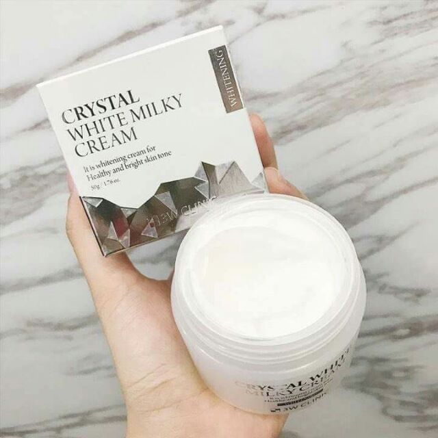 Kem Dưỡng Trắng 3W Clinic Crystal White Milky Cream