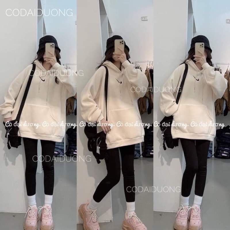 Áo nỉ mũ thêu Nai phẩy TC6 | BigBuy360 - bigbuy360.vn