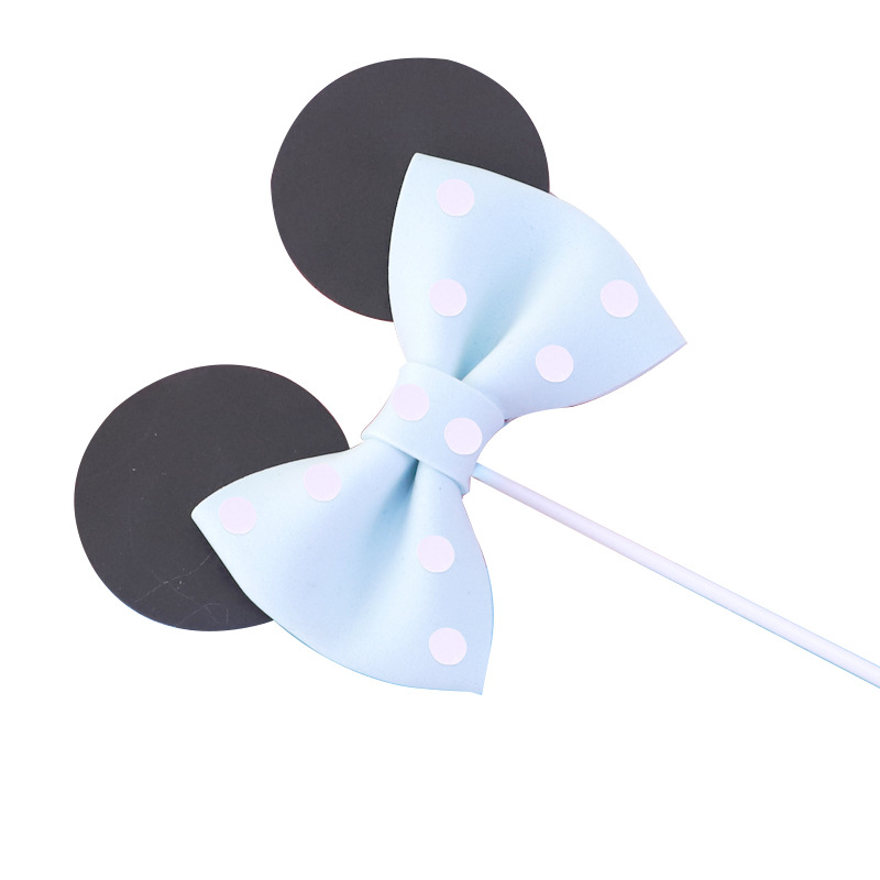 Que Cắm Trang Trí Bánh Kem Hình Chuột Mickey Xinh Xắn