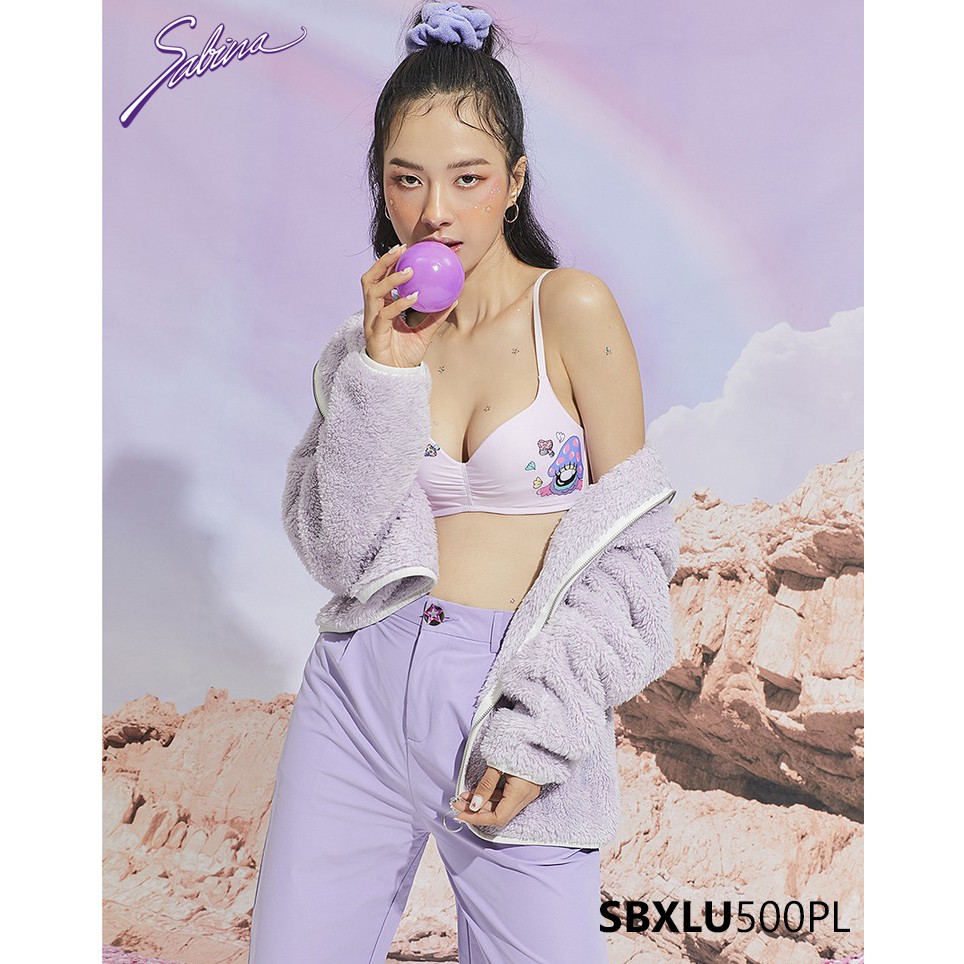 Combo Áo Lót Mút Mỏng Và Quần Đồng Bộ Hồng Nhạt Phối Hoa Văn Ano Collection By Sabina SBXLU500PL+SUXLU500PL | BigBuy360 - bigbuy360.vn
