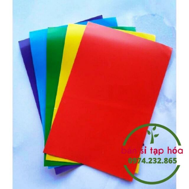 50 Tờ giấy thủ công 17x22cm 5 màu (Tặng Kèm Lọ Keo Dán)