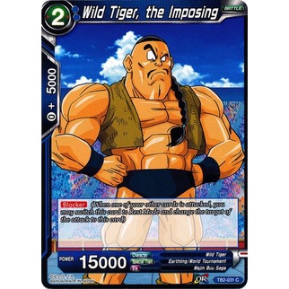 Thẻ bài Dragonball - bản tiếng Anh - Wild Tiger, the Imposing / TB2-031'
