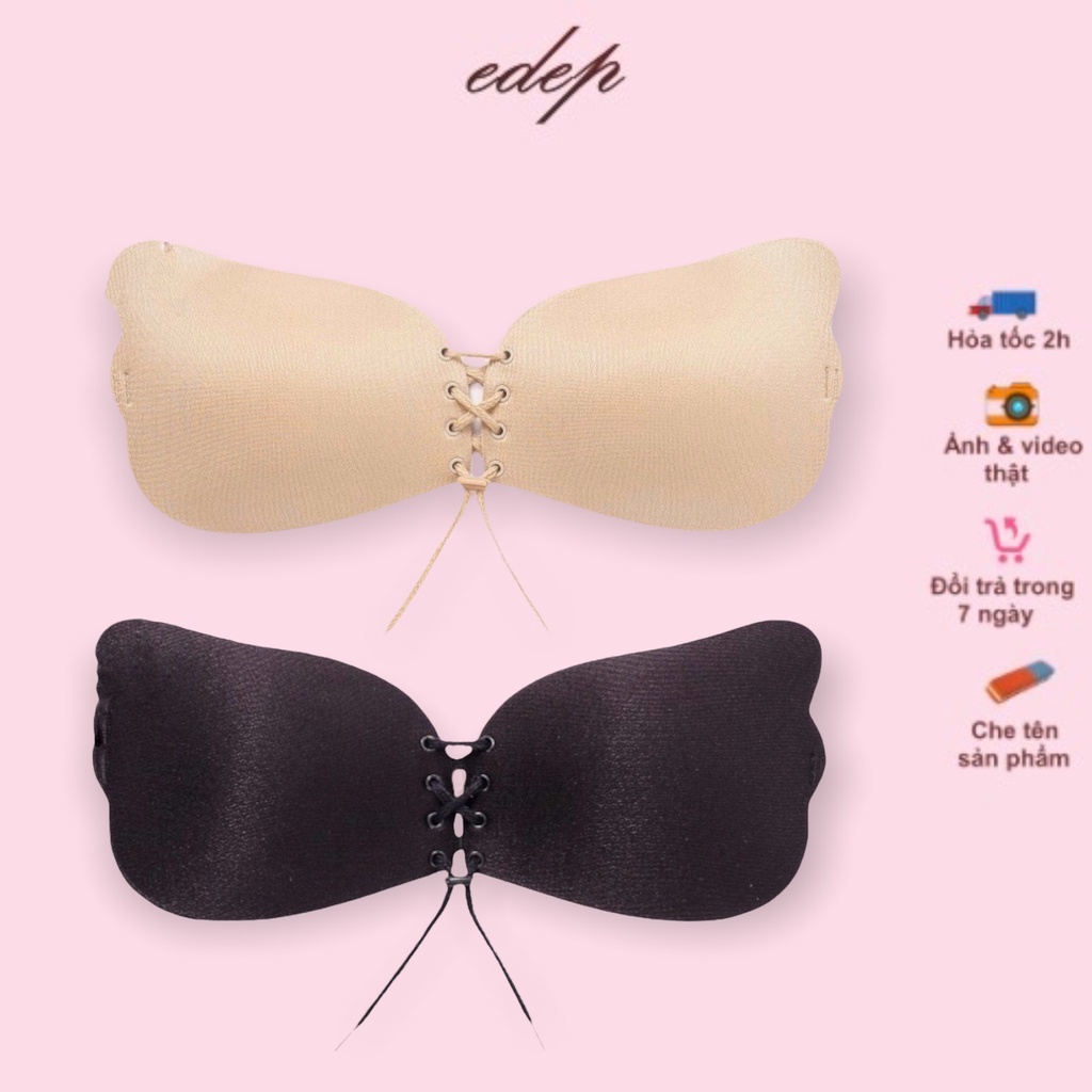 Áo dán cánh tiên vải kèm dây rút tạo khe ngực chữ V và dây lưng trong chuyên mặc trang phục hở lưng