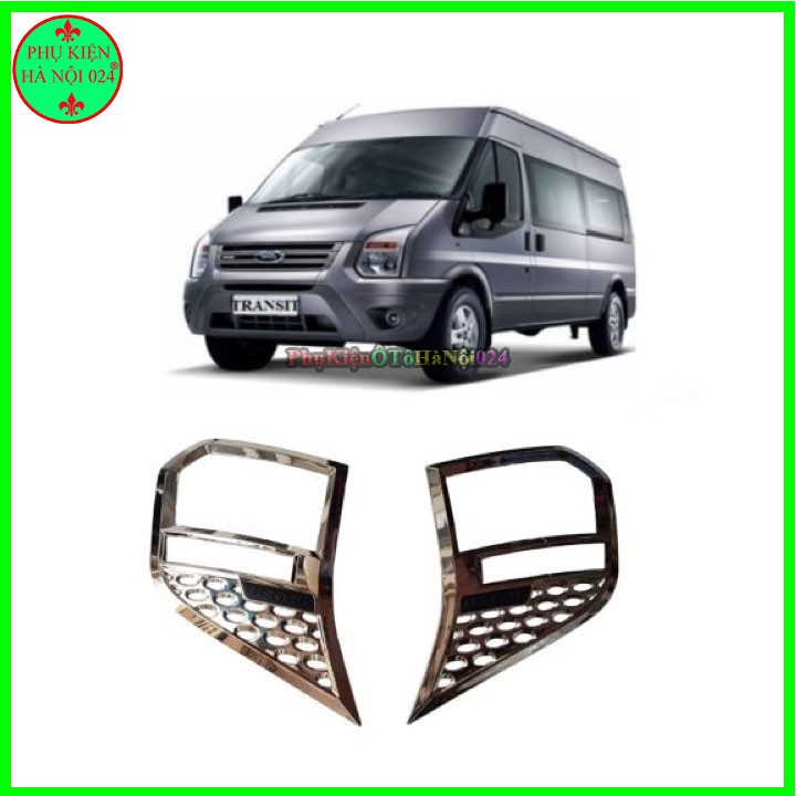 Ốp Viền Đèn Pha, Hậu Mạ Crom Cho Xe Transit 2014-2020