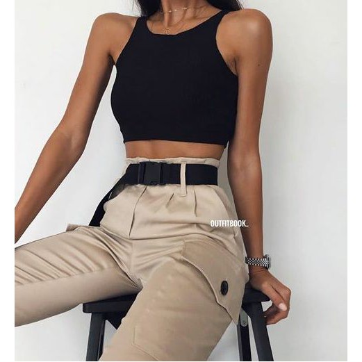 Áo croptop ba lỗ cổ tròn TheKim, thun tăm sát nách cho nữ A121 | BigBuy360 - bigbuy360.vn