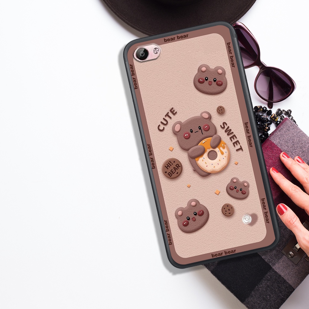 Ốp Lưng  VIVO Y53 - Y55 - Y66 - Y67 - Y69 - Y81 - Y81S - Y83, In Hình Gấu Chocolate đáng yêu.