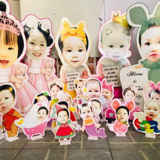 Hình chibi trang trí sinh nhật cho bé