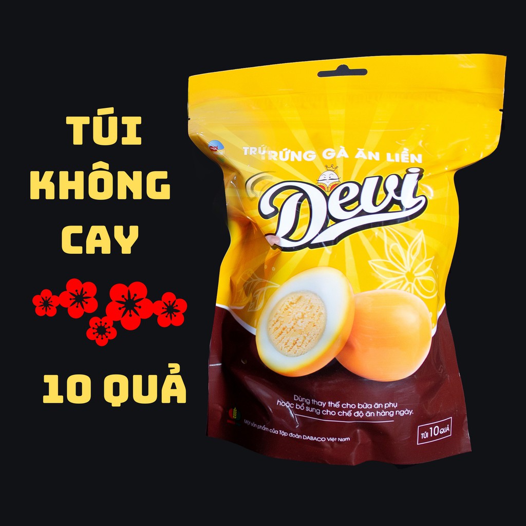 \Trứng gà ăn liền Devi vị thường túi 10 quả