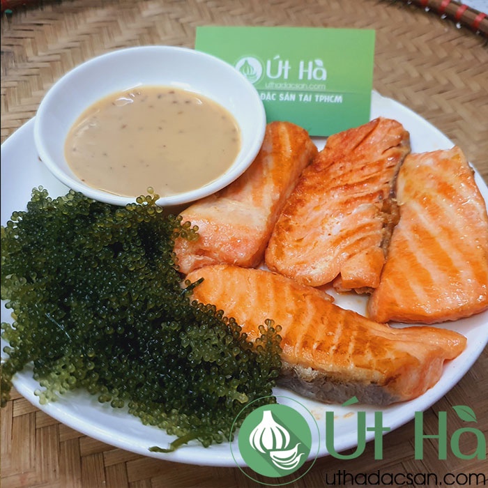 Rong Nho Tách Nước SeA-VIET Hộp 11 Gói Nhỏ Rong Nho Tươi Giòn Ngon - Út Hà Đặc Sản