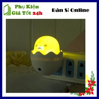 Đèn Ngủ Quả Trứng Cảm Biến Tự Động Phát Sát Khi Trời Tối