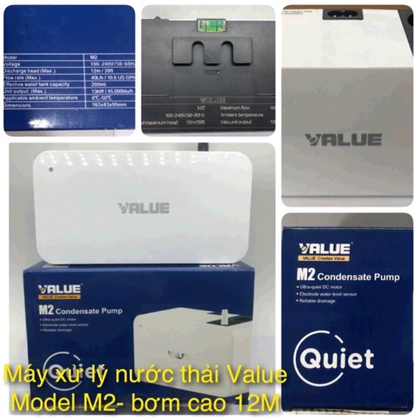 Bơm nước ngưng (Máy xử lý nước thải điều hòa) Value M1 - M2 - Hàng chính hãng