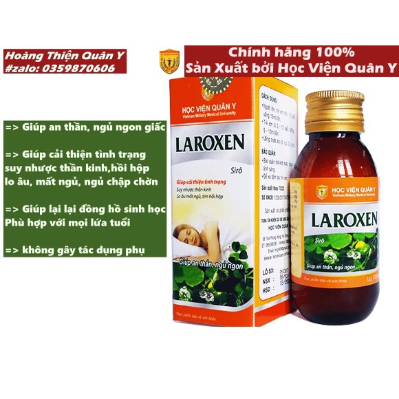 Laroxen Học Viện Quân Y - Cho Giấc Ngủ Ngon