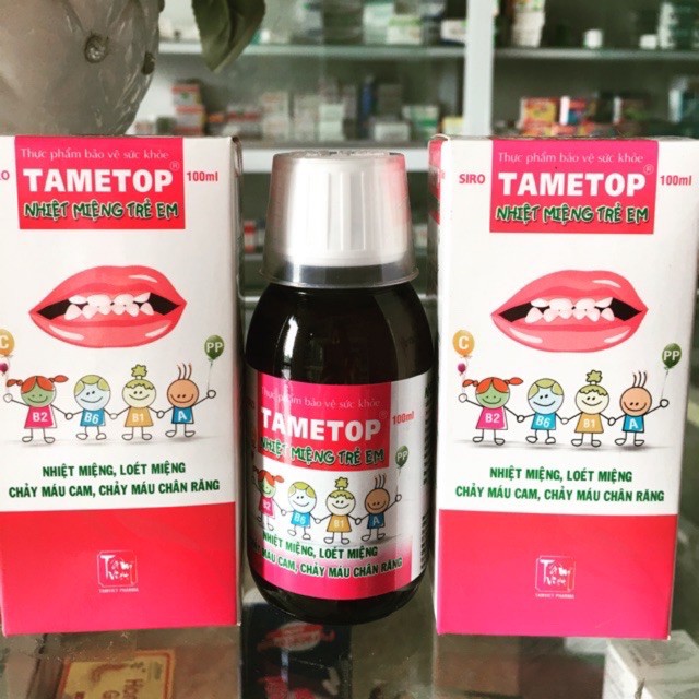 Siro nhiệt miệng TAMETOP trẻ em chai 100ml