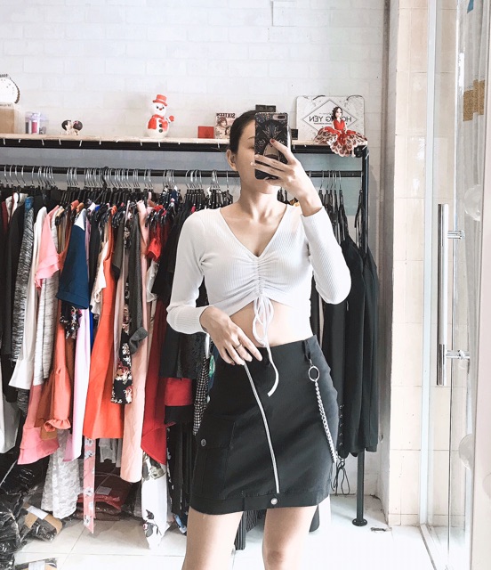 Uri Skirt chân váy khóa kéo | BigBuy360 - bigbuy360.vn