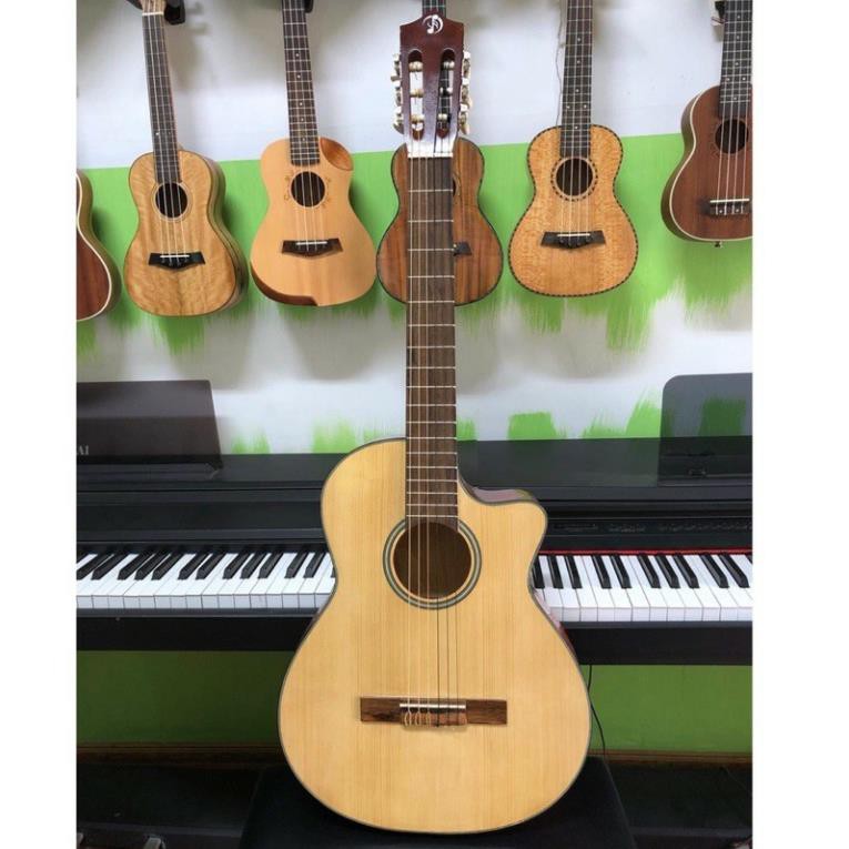 Đàn guitar Classic cổ điển VP SVC mặt gỗ thông, chất lượng âm thanh tuyệt vời cho người mới bắt đầu