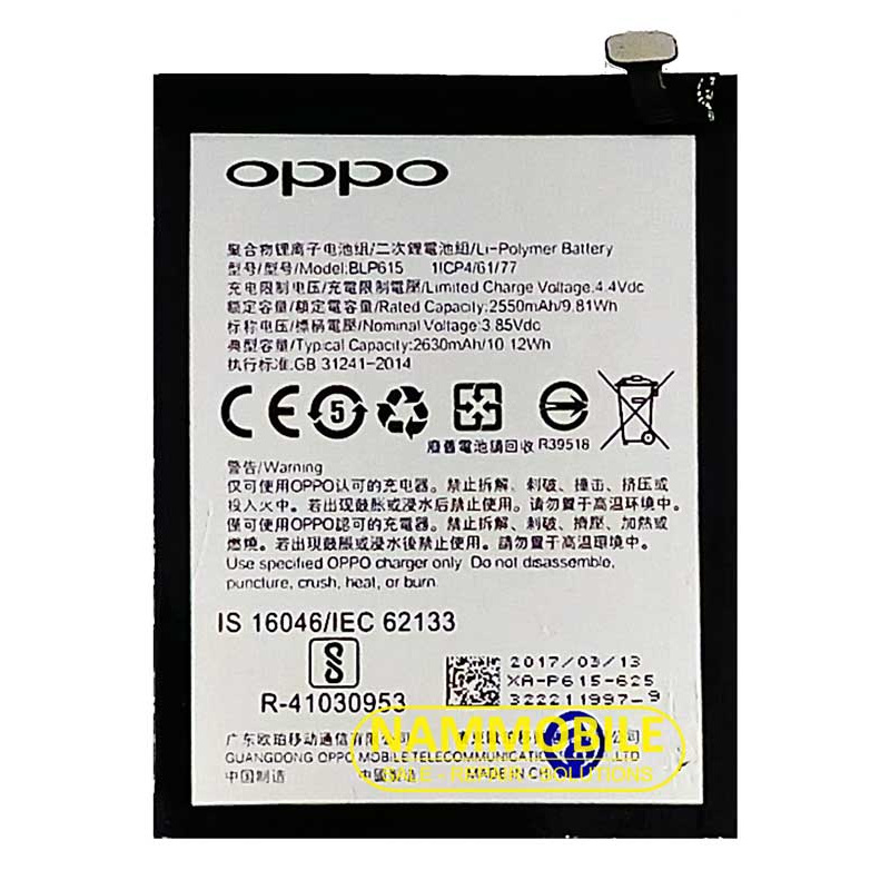 Pin Oppo R7S.Neo9,A37 BLP615 2550mAh zin chính hãng