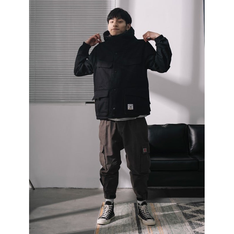 - ÁO KHOÁC KAKI NAM TÚI VUÔNG - ÁO KHOÁC PHƯỢT